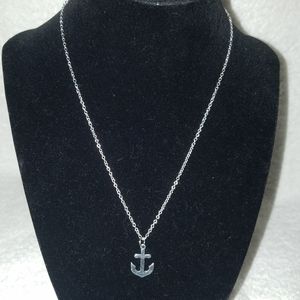Silver Anchor Necklace